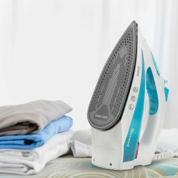 Утюг MAXWELL MW-3055B белый/голубой 2200W