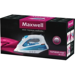 Утюг MAXWELL MW-3055B белый/голубой 2200W