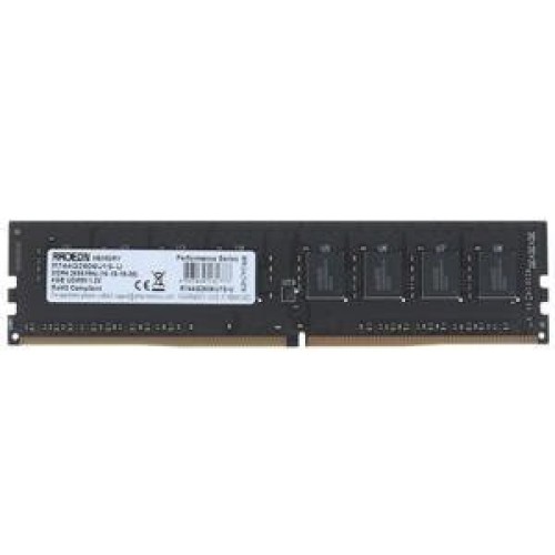 Память AMD 4GB DDR4 2666 DIMM (R744G2606U1S) Entertainment Series, Heat Shield, Black, Retail