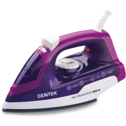Утюг CENTEK CT-2348  VIOLET (фиолет) 1800Вт, КЕРАМИЧЕСКАЯ подошва, паровой удар, самоочистка, 200мл
