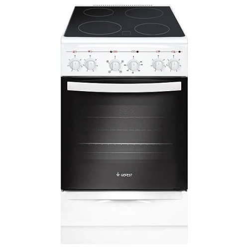 Электрическая плита GEFEST 5160-02 0095 Цвет белый. 50х58.5х85 см. Объём духовки 52 л. электрогриль,