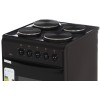 Электрическая плита FLAMA AE 1403 (B) (коричневый, 4 эл.конфорки, духовка 50 л)