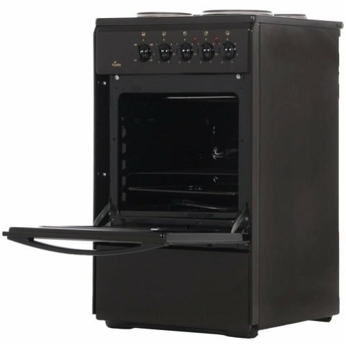 Электрическая плита FLAMA AE 1403 (B) (коричневый, 4 эл.конфорки, духовка 50 л)