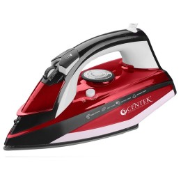 Утюг CENTEK CT-2344 RED 2400Вт, керамическая подошва, мощный паровой удар, самоочистка, 330мл