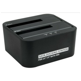 Докстанция 2x2.5""/3.5"" SATA HDD/SSD AgeStar 3UBT6-6G,  USB3.0, пластик, черный, UASP, Clone, USB 3.0 