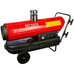 Тепловые пушки Ресанта ТДПН-30000 67/1/12 Тепловая дизельная пушка { дизельная не прямого нагрева, 220В, 30кВт, бак 50л, 760 м3/час, расход 2,4 кг/час, 1330x568x1028, 44,2 кг }
