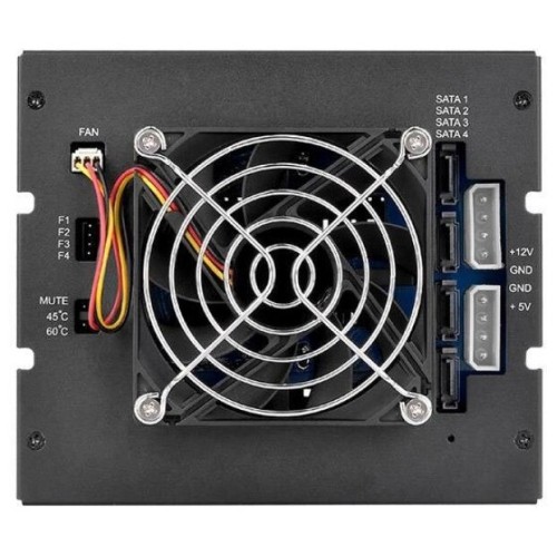 Сменный бокс для HDD/SSD Thermaltake Max 3504 SATA I/II/III/SAS металл черный hotswap 4