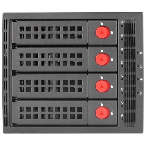 Сменный бокс для HDD/SSD Thermaltake Max 3504 SATA I/II/III/SAS металл черный hotswap 4