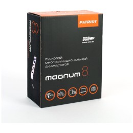 Пусковой многофункциональный аккумулятор PATRIOT MAGNUM 8 650201608