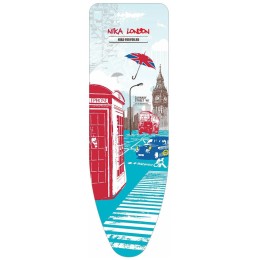 Доска гладильная НИКА 3+, фанера, европодставка под утюг (полимер) с термосиликоном, 122/34,5