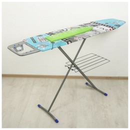 Доска гладильная НИКА 3+, фанера, европодставка под утюг (полимер) с термосиликоном, 122/34,5