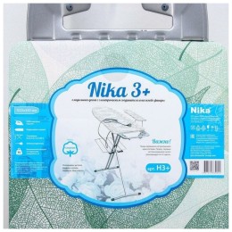 Доска гладильная НИКА 3+, фанера, европодставка под утюг (полимер) с термосиликоном, 122/34,5