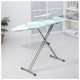 Доска гладильная НИКА 3+, фанера, европодставка под утюг (полимер) с термосиликоном, 122/34,5