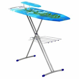 Доска гладильная НИКА 3+, фанера, европодставка под утюг (полимер) с термосиликоном, 122/34,5