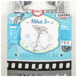 Доска гладильная НИКА 3+, фанера, европодставка под утюг (полимер) с термосиликоном, 122/34,5