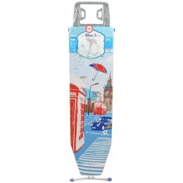 Доска гладильная НИКА 3+, фанера, европодставка под утюг (полимер) с термосиликоном, 122/34,5