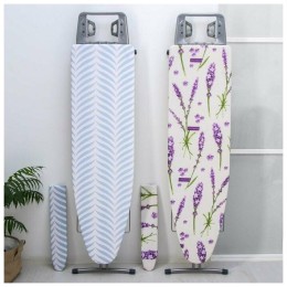 Доска гладильная НИКА 3+, фанера, европодставка под утюг (полимер) с термосиликоном, 122/34,5