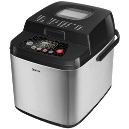 Хлебопечь CENTEK CT-1410 BLACK (черн) 750г, 650Вт, 19 программ, таймер, LCD, окошко, нерж