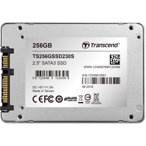 Твердотельный накопитель SSD Transcend TS512GSSD230S 512GB, 2.5" SSD, SATA3