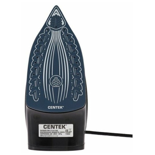 Утюг CENTEK CT-2351 Red (красный) 2200Вт, КЕРАМИЧЕСКАЯ подошва, 300 мл, паровой удар, самоочистка