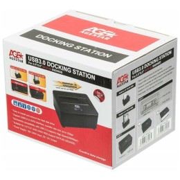 Докстанция 2,5""/3,5"" SATAIII AgeStar 3UBT7 (SILVER) USB 3.0, пластик+алюминий, серебристый