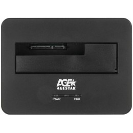 Докстанция 2,5""/3,5"" SATAIII AgeStar 3UBT7 (SILVER) USB 3.0, пластик+алюминий, серебристый