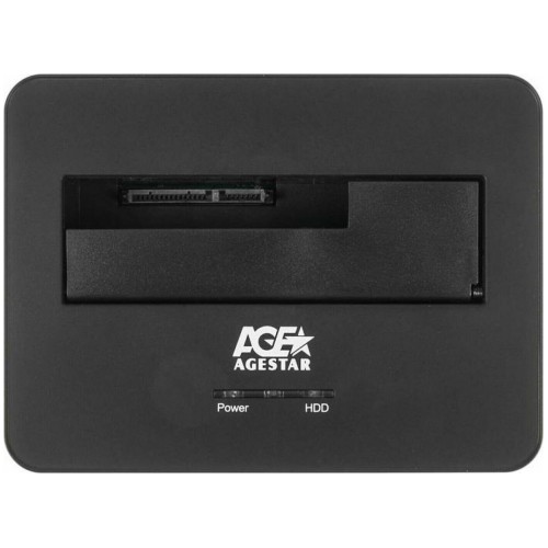 Докстанция 2,5""/3,5"" SATAIII AgeStar 3UBT7 (SILVER) USB 3.0, пластик+алюминий, серебристый