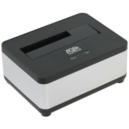 Докстанция 2,5""/3,5"" SATAIII AgeStar 3UBT7 (SILVER) USB 3.0, пластик+алюминий, серебристый