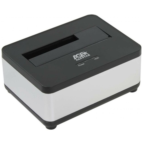 Докстанция 2,5""/3,5"" SATAIII AgeStar 3UBT7 (SILVER) USB 3.0, пластик+алюминий, серебристый
