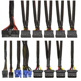 Блок питания 650W Exegate 650PPX RTL, ATX, black, APFC, 14cm, 24p+(4+4)p, PCI-E, 5SATA, 4IDE, FDD