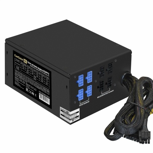 Блок питания 650W Exegate 650PPX RTL, ATX, black, APFC, 14cm, 24p+(4+4)p, PCI-E, 5SATA, 4IDE, FDD