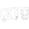 Водонагреватель HAIER ES8V-Q1(R)  8л, 1,5кВт