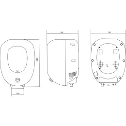 Водонагреватель HAIER ES8V-Q1(R)  8л, 1,5кВт