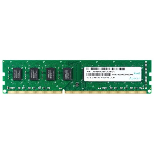 Модуль памяти Apacer DDR3 DIMM 8GB (PC3-12800) 1600MHz AU08GFA60CATBGC