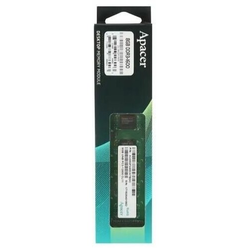 Модуль памяти Apacer DDR3 DIMM 8GB (PC3-12800) 1600MHz AU08GFA60CATBGC