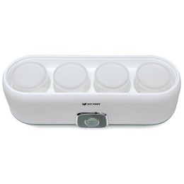 Йогуртница KITFORT KT-2006 20Вт 4б. 180мл белый/зеленый