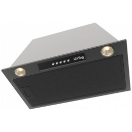 Вытяжка KORTING KHI 6530 N / 60 см, 450 м3/ч, встраиваемая механическое управление, 3 режима, угольн