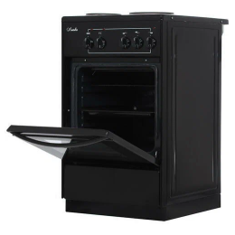 Электрическая плита ЛЫСЬВА ЭП 301 СТ черный эмаль