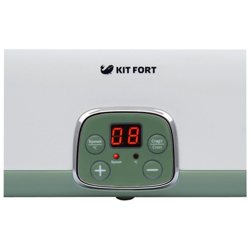 Йогуртница KITFORT KT-2007 20Вт 4б. 180мл упр.:электрон. белый/зеленый