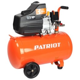 PATRIOT EURO 50-260К Компрессор [525306316] { Мощность: 1.8 кВт; Напряжение: 230В~50Гц; Обороты двигателя: 2850 об/мин; Производительность: 260 л/мин; Объем ресивера: 50 л; Давление: 8 бар; Вес: 28,5}