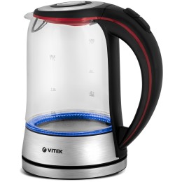Электрочайник VITEK VT-7005(TR) 1850-2200 Вт. объем 1,7 л. Корпус из нержавеющей стал