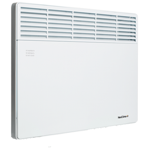 Конвектор NEOCLIMA COMFORTE 1.0 ЭВНА-1,0/230С2(мш) механический термостат 1,0кВт, механич термостат, ленточный нагрев элемент, авто регулировка темпер, защита от перегрева, защита от промерзания, 490х450х110. установка-НАСТЕННАЯ!COMFORTЕ - классические эл