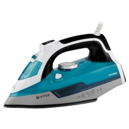 Утюг VITEK VT-1266 В Мощность 2400 Вт. Паровой удар: 140 г/мин. Вертикальное отпаривание. Функция разбрызгивания. Материал подошвы: Ceramic Ultra Care – уникальное керамическое покрытие для максимальной защиты ткани. Объeм резервуара для воды 300мл. Защит