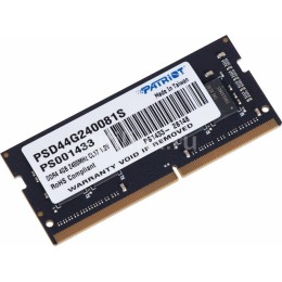 Модуль памяти Patriot SO-DIMM DDR4 4GB PC19200   PSD44G240081S PATRIOT