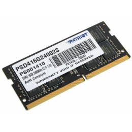 Модуль памяти Patriot SO-DIMM DDR4 16GB (pc-19200) 2400MHz  Patriot PSD416G24002S