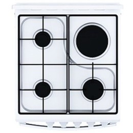 Комбинированная плита FLAMA RK 23-101 W белый