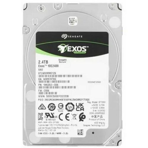Жесткий диск 2.4TB SAS 12Gb/s Seagate ST2400MM0129 2.5" Exos eMLC 16GB 10000rpm 256MB 512e