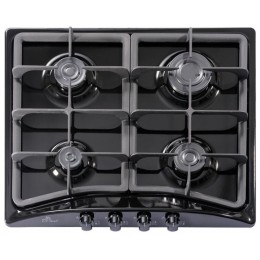 Газовая варочная поверхность DE LUXE 5840.00гмв-055чр 4-х конфорочная, газ-контроль, электро.розж