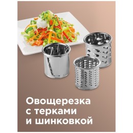 Мясорубка REDMOND RMG-1223-6 1000Вт черный/серебристый