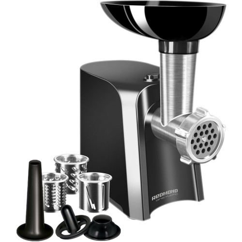 Мясорубка REDMOND RMG-1223-6 1000Вт черный/серебристый